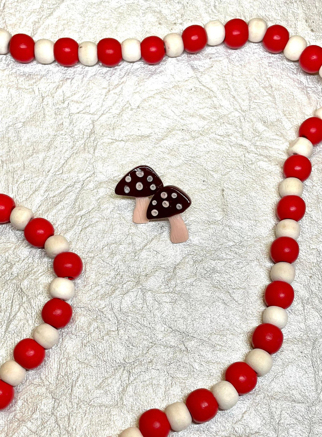 Red Mushroom Studs